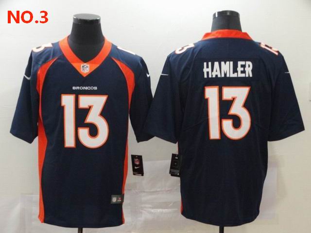 Men's Denver Broncos 13 KJ Hamler Jersey NO.3 ;